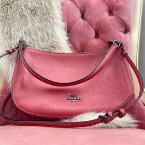 Rouge Pebbled Leather Chelsea Crossbody 56819